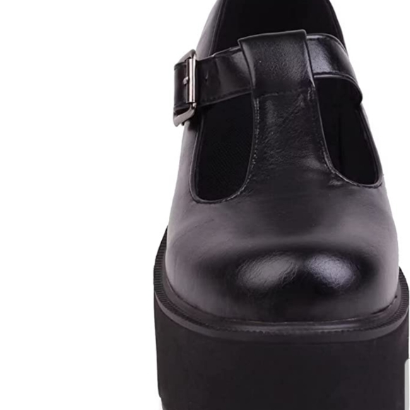 BLACK MARYJANE LOAFER PLATFORMS - Picture 5 of 6